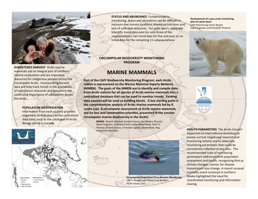 CBMP Marine Mammal poster