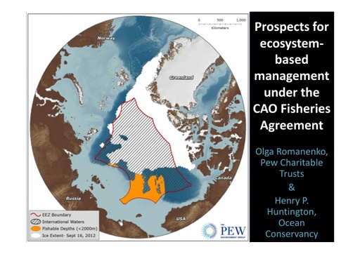 Ecosystem-Based Management in the Central Arctic Ocean: Henry Huntington