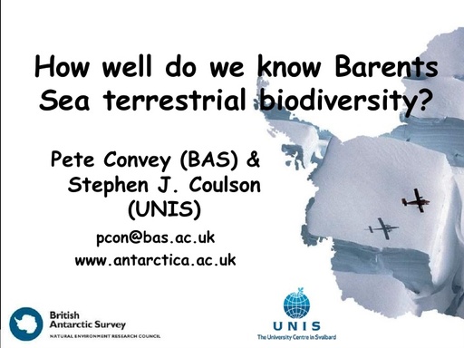 Convey Coulson Barents Sea Terr Biodiv Dec 2014 DEC3
