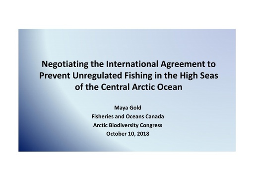 The CAO Fishing Agreement: Negotiations and next steps: Maya Gold