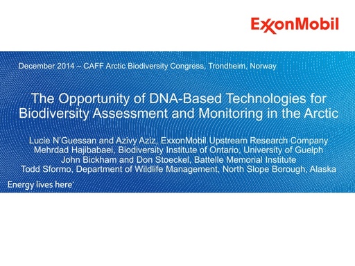 NGUESSEN   DNA for Env Assessment and Monitoring  Final