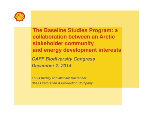 03Baseline studies presentation to CAFF