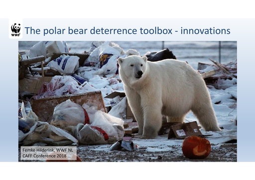 The polar bear deterrence toolbox: innovations: Femke Hilderink