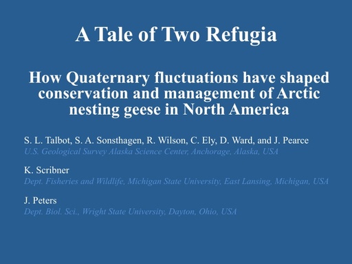Talbot A Tale of Two Refugia Biodiversity of Beringia